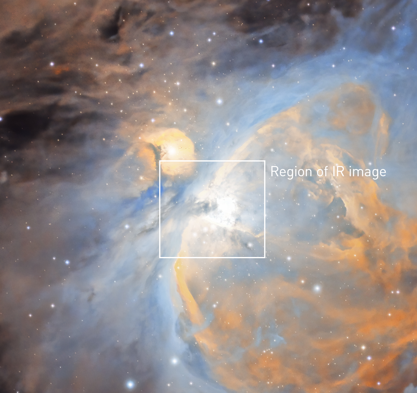 The Dense & Dusty Orion Nebula