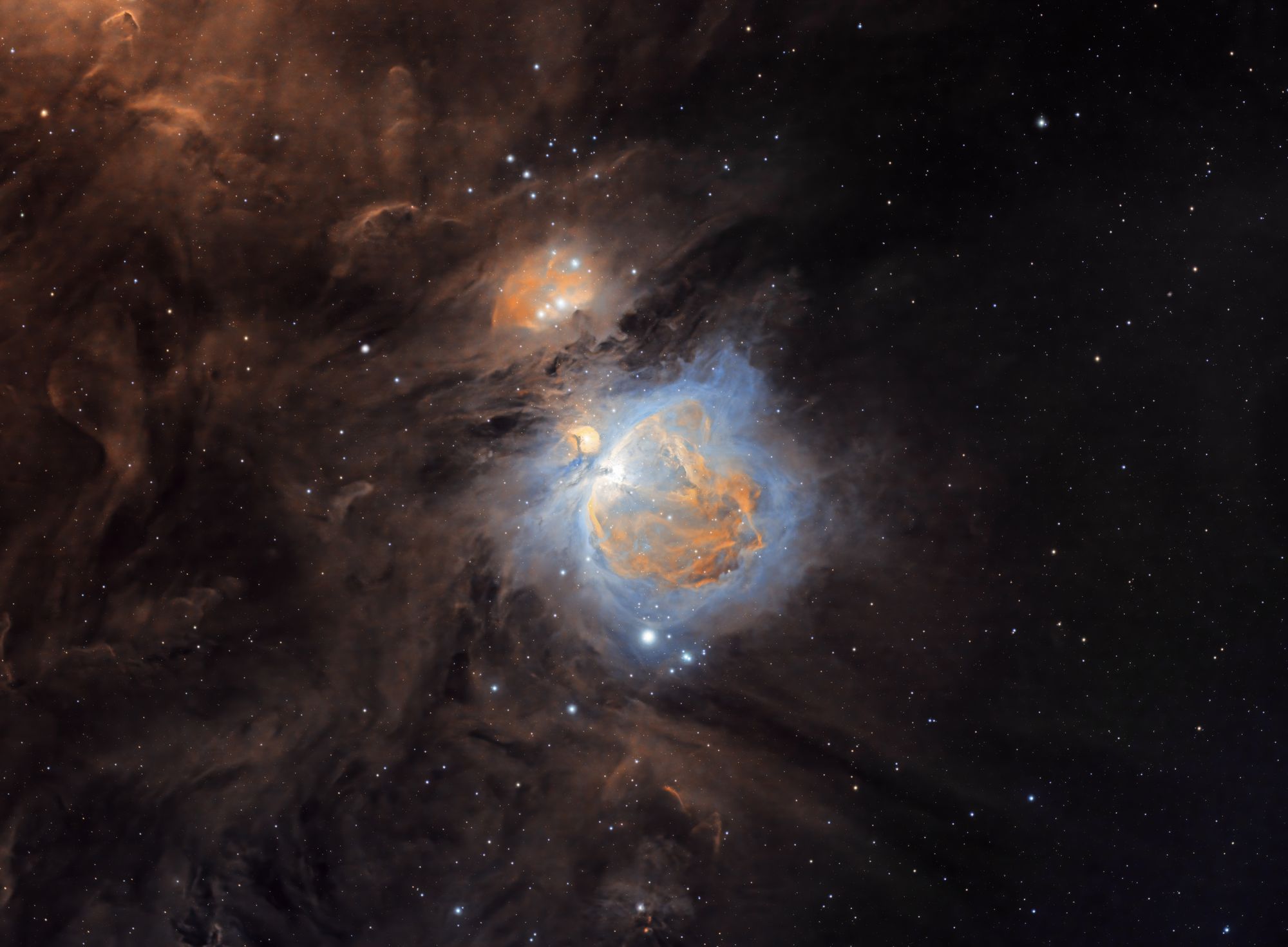 The Dense & Dusty Orion Nebula